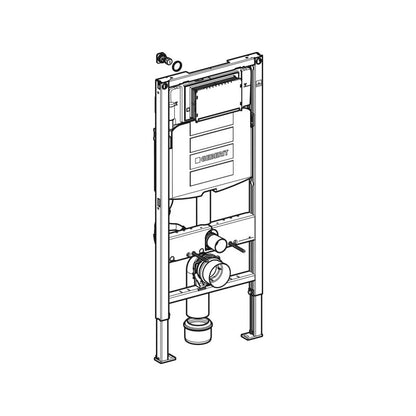 Geberit Duofix fali WC-szerelőelem, 112 cm, Sigma 12 cm-es falsík alatti öblítőtartállyal