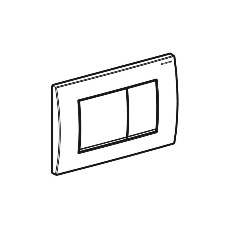 Geberit Delta30 működtetőlap, 2 mennyiséges öblítéshez, Alpin fehér