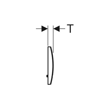 Geberit Delta30 működtetőlap, 2 mennyiséges öblítéshez, Alpin fehér