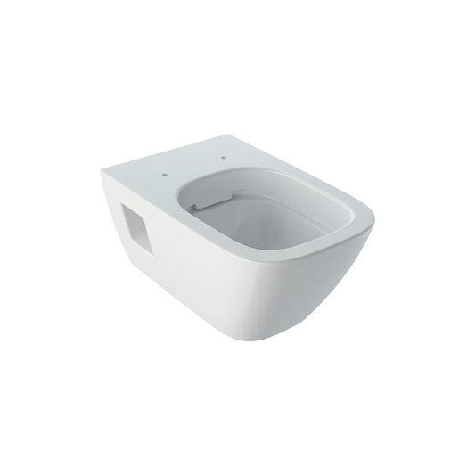 Geberit Selnova Square fali WC, mélyöblítésű, részben zárt forma, Rimfree, 54 cm