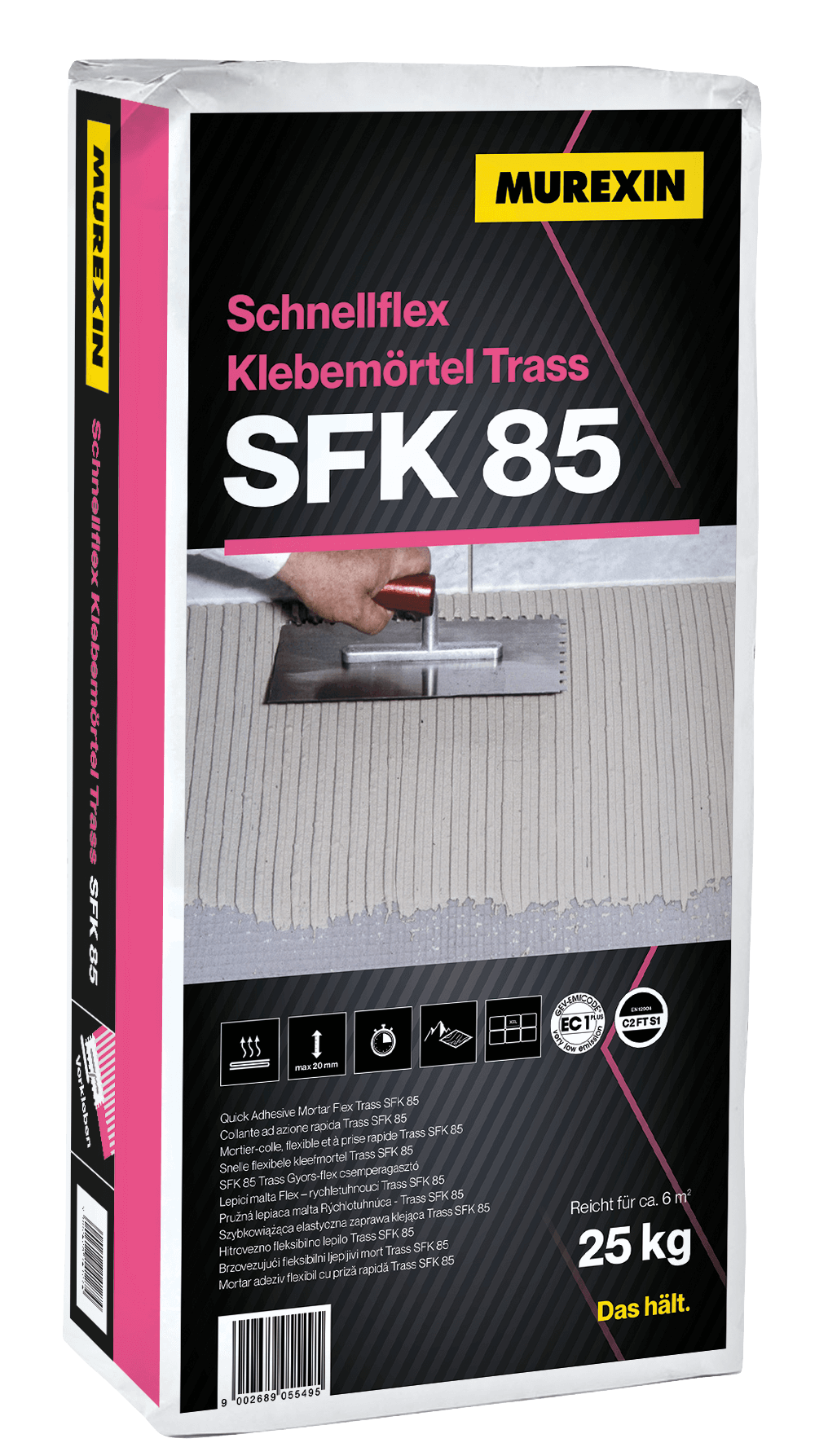 Murexin SFK 85 Trass Gyors-flex ragasztóhabarcs