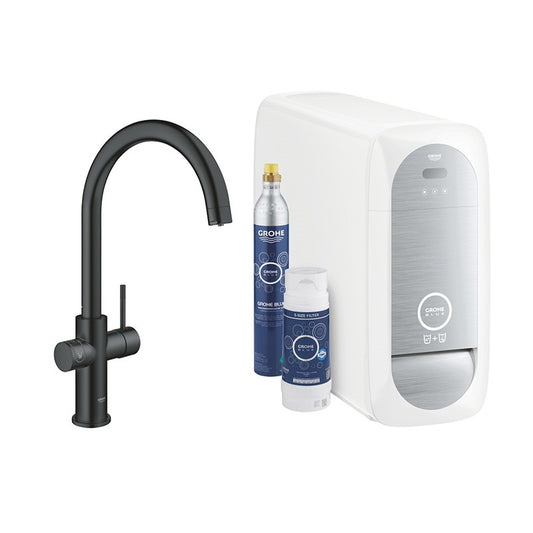 Grohe Blue Home C-kifolyós kezdőkészlet, bársony fekete