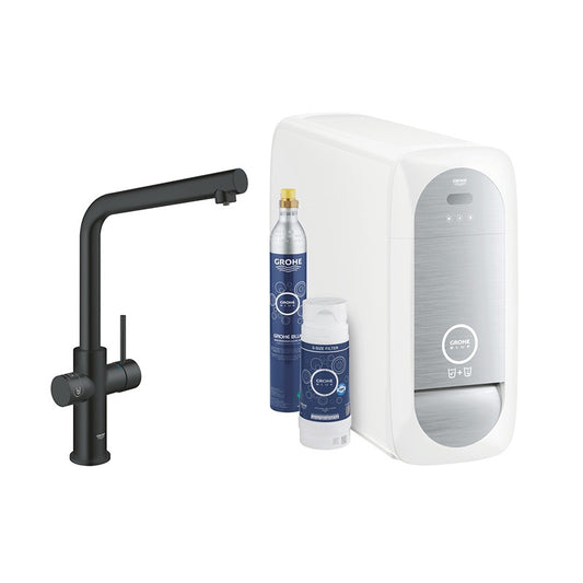 Grohe Blue Home L-kifolyós kezdőkészlet, bársony fekete