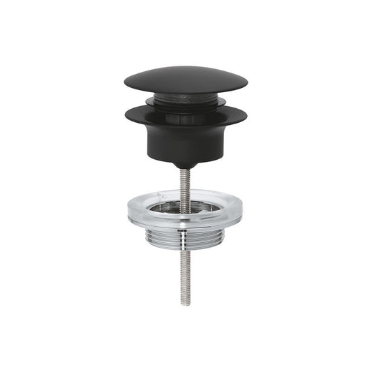 Grohe click leeresztő szett nyomódugóval (push-open) phantom black