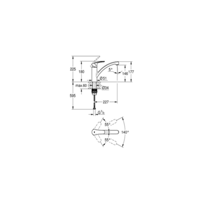 Grohe Eurosmart 2015 mosogatócsaptelep