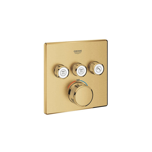 Grohe grt smartcontrol termosztátos vezérlő szögletes 3sc brushed cool sunrise
