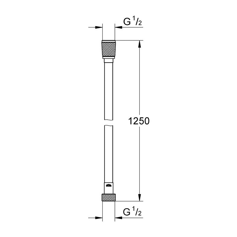 GROHE SILVERFLEX GÉGECSŐ 1,25M