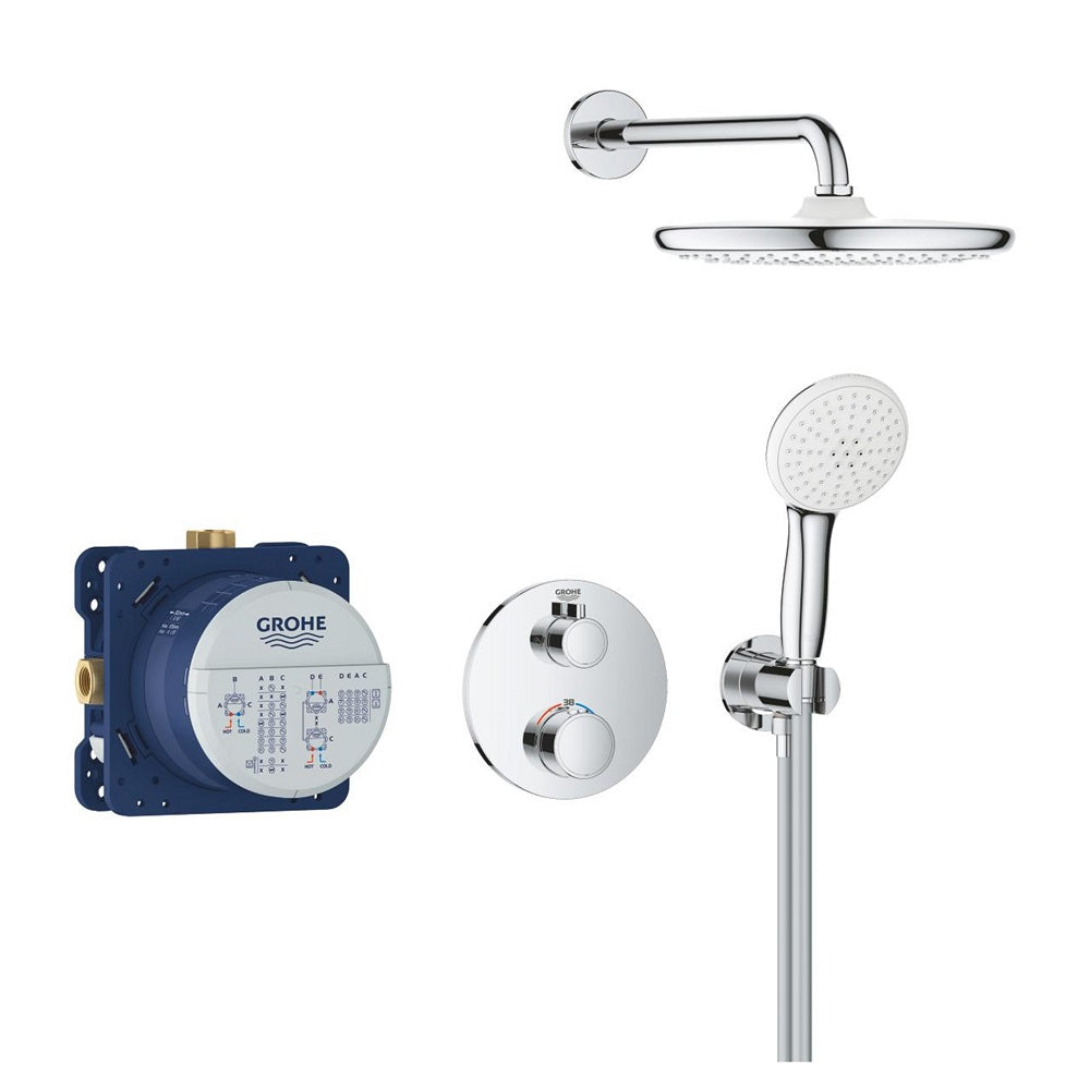Grohe Grohtherm rejtett zuhanyrendszer Tempesta 250 fejzuhannyal