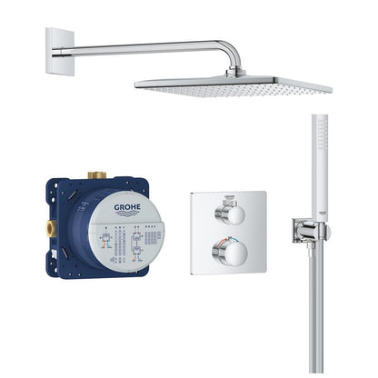 Grohe Grohtherm rejtett zuhanyrendszer Rainshower Mono 310 Cube fejzuhannyal