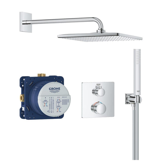 Grohe Grohtherm rejtett zuhanyrendszer Rainshower Mono 310 Cube fejzuhannyal