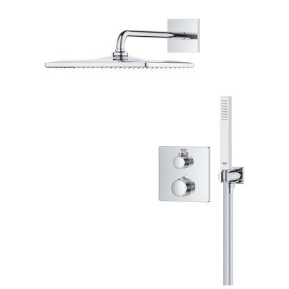 Grohe Grohtherm rejtett zuhanyrendszer Rainshower Mono 310 Cube fejzuhannyal