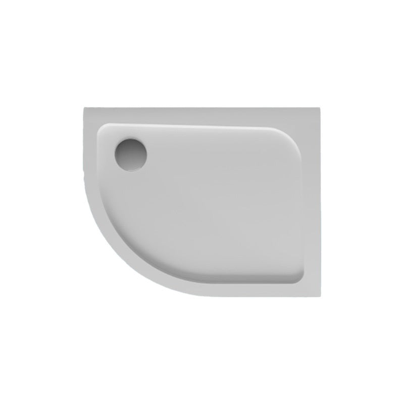 H2O Nero E 100x80 íves, akril zuhanytálca, jobbos ajándék szifonnal