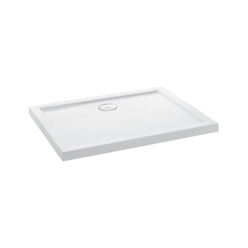 H2O Nero D Slim 100x80 szögletes, akril zuhanytálca, balos ajándék szifonnal