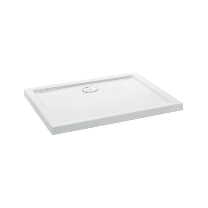 H2O Nero D Slim 100x80 szögletes, akril zuhanytálca, balos ajándék szifonnal