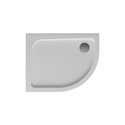 H2O Nero E Slim 100x80 íves, akril zuhanytálca, balos ajándék szifonnal