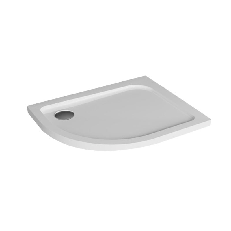 H2O Nero E Slim 100x80 íves, akril zuhanytálca, jobbos ajándék szifonnal