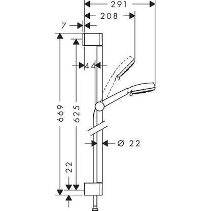 Hansgrohe Crometta 100 vario unica set