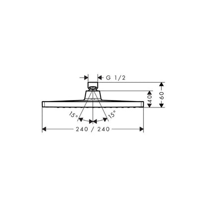 Hansgrohe Crometta E240 1jet fejzuhany