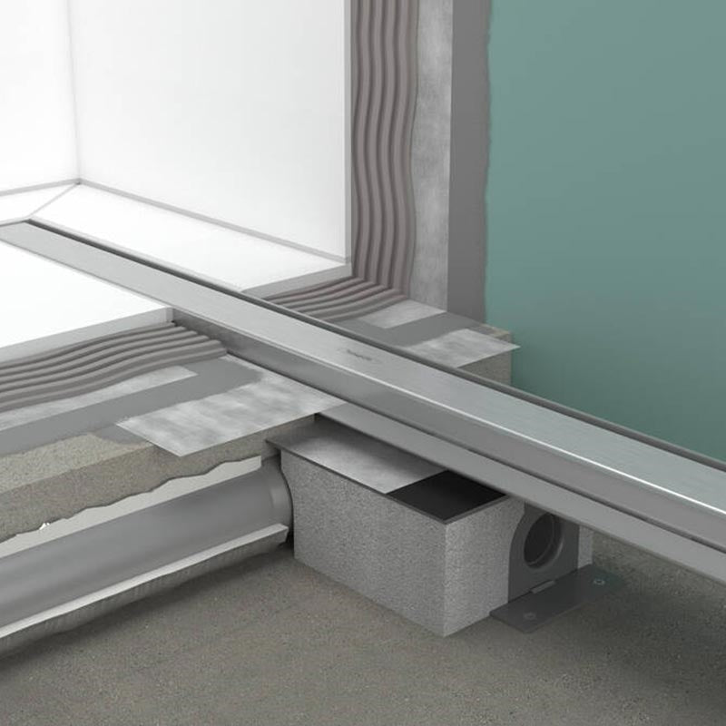 Hansgrohe uBox Universal alapkészlet lineráris zuhanylefolyóhoz, standard telepítéshez