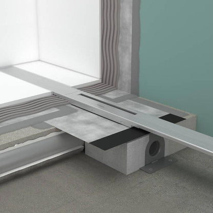 Hansgrohe uBox Universal alapkészlet lineráris zuhanylefolyóhoz, standard telepítéshez