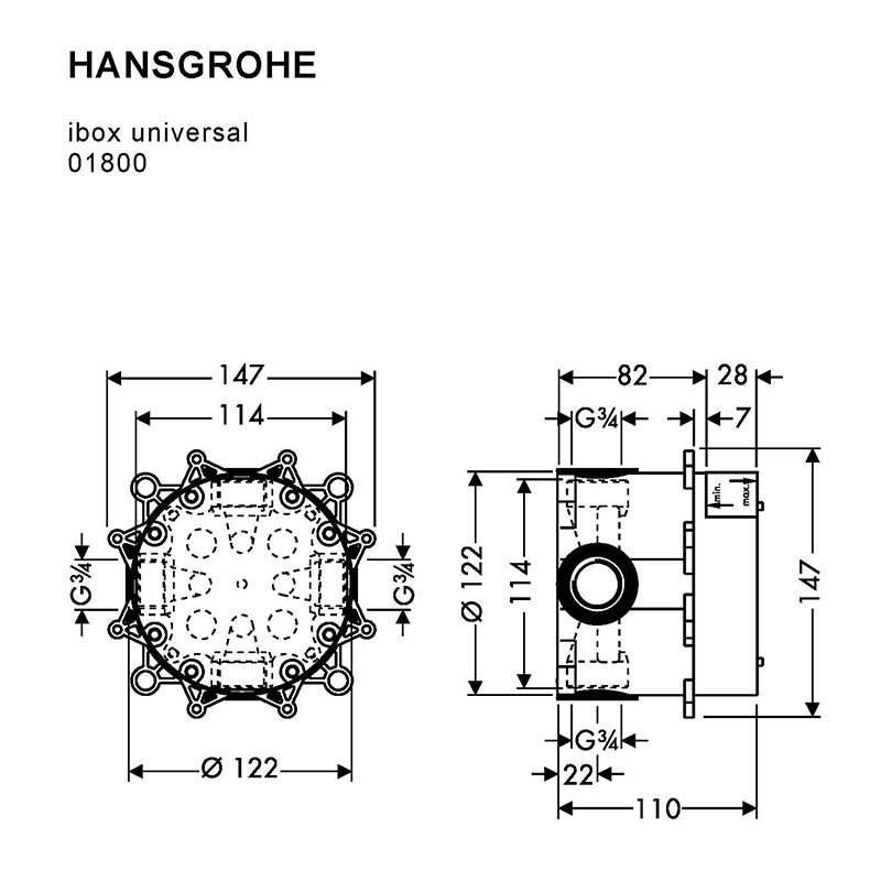 Hansgrohe iBox univerzális alaptest