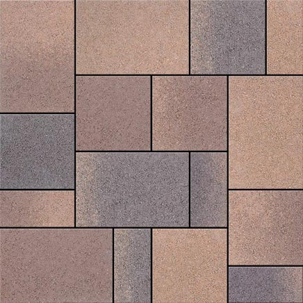 Semmelrock® CITYTOP KOMBI 6 CM BARNA MIX
