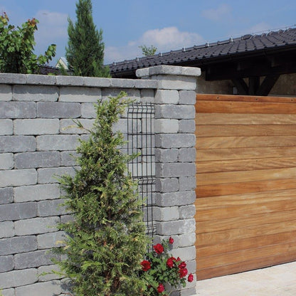 Semmelrock® CASTELLO FEDLAP 33/25/8 CM SZÜRKE-FEKETE