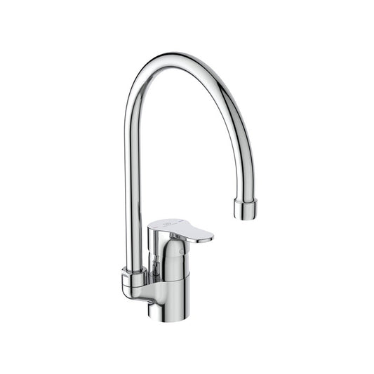 Ideal Standard Cerabase mosogató csaptelep, c-kifolyló, álló, króm