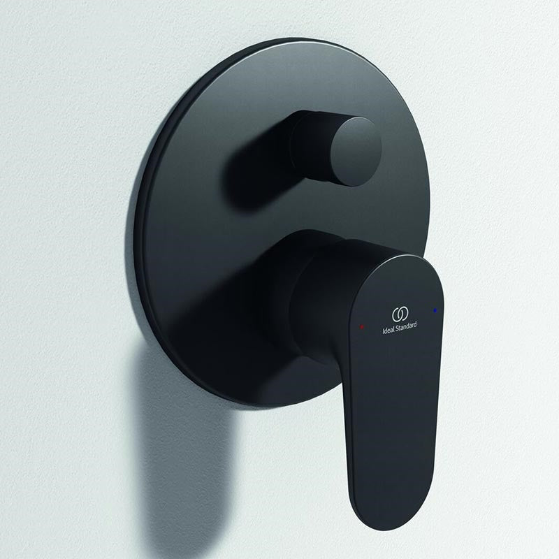 Ideal Standard Cerafine O beépített kádtöltő csaptelep színkészlet, 2 fogyasztó, silk black