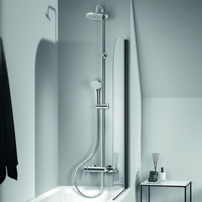 Ideal Standard Cerafine O egykaros zuhanyrendszer kádtöltővel hosszú felszállócsővel, króm
