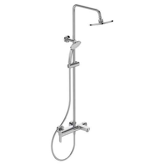 Ideal Standard Cerafine O egykaros zuhanyrendszer kádtöltővel rövid felszállócsövel, króm