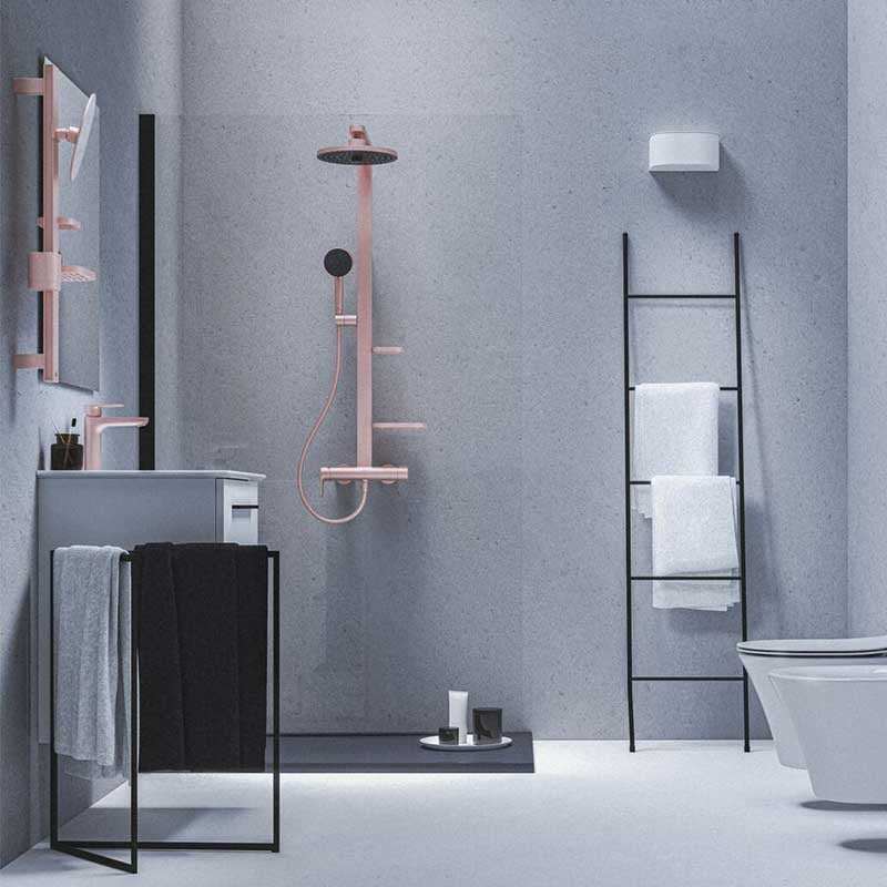 Ideal Standard Ceraflow ALU+ egykaros zuhanyrendszer, rosé