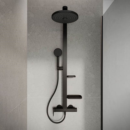 Ideal Standard Ceraflow ALU+ egykaros zuhanyrendszer, silk black