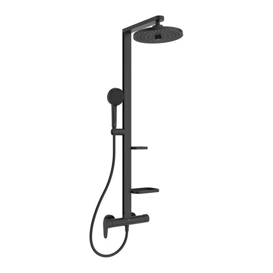 Ideal Standard Ceraflow ALU+ egykaros zuhanyrendszer, silk black