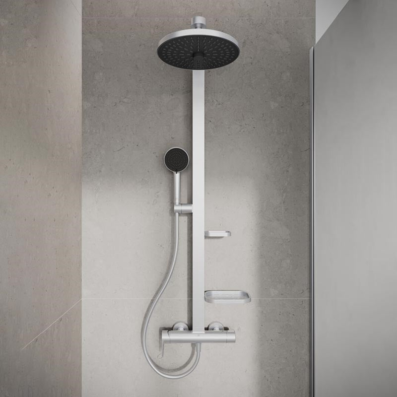 Ideal Standard Ceraflow ALU+ egykaros zuhanyrendszer, silver