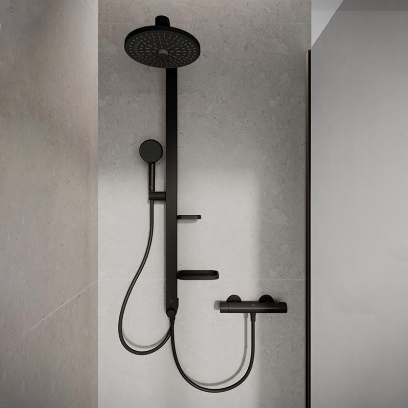 Ideal Standard Ceraflow ALU+ zuhanyrendszer zuhany csaptelephez, silk black