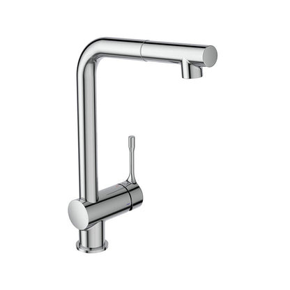 Ideal Standard Ceralook álló mosogató csaptelep, l-kifolyó, kihúzható 1 funkciós fejjel, króm