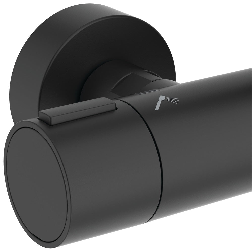 Ideal Standard Ceratherm ALU+ termosztátos zuhanyrendszer, silk black