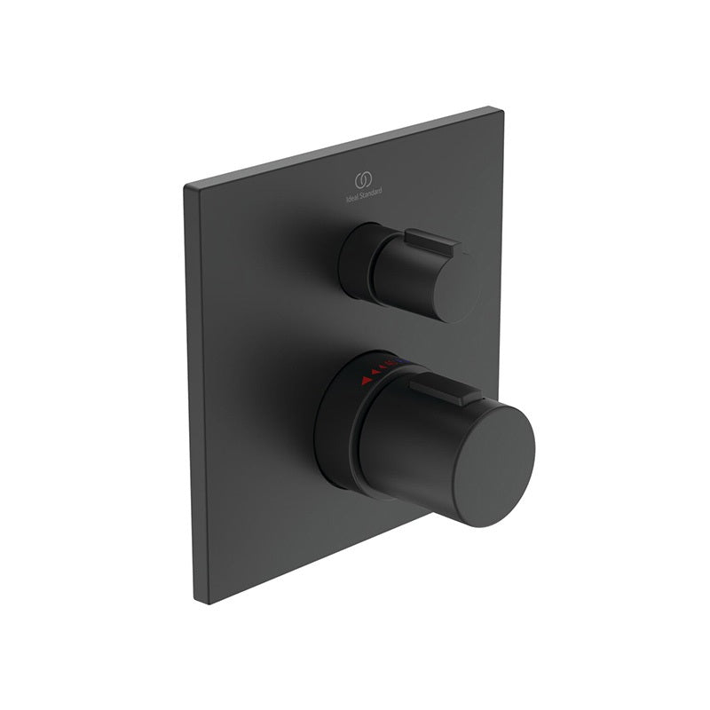 Ideal Standard Ceratherm C100 beépített termosztátos zuhany csaptelep színkészlet, 1 fogyasztó, silk black