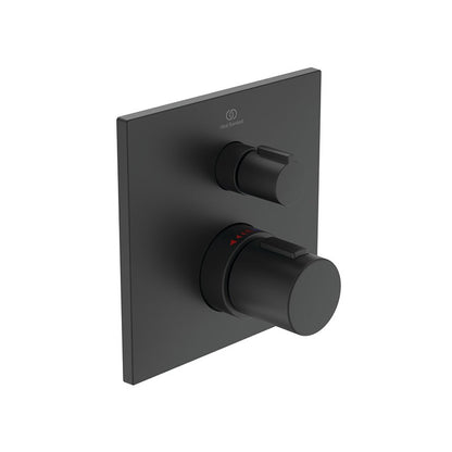 Ideal Standard Ceratherm C100 beépített termosztátos zuhany csaptelep színkészlet, 1 fogyasztó, silk black