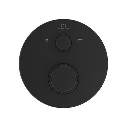 Ideal Standard Ceratherm T100 beépített termosztátos kádtöltő csaptelep színkészlet, 2 fogyasztó, silk black