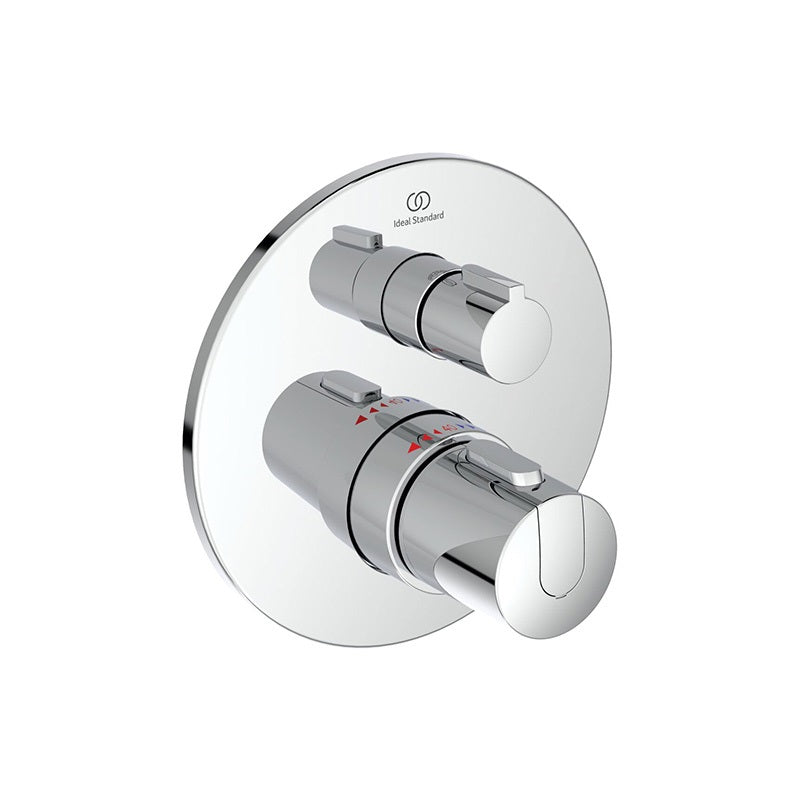 Ideal Standard Ceratherm T100 beépített termosztátos zuhany csaptelep színkészlet, 1 fogyasztó, króm