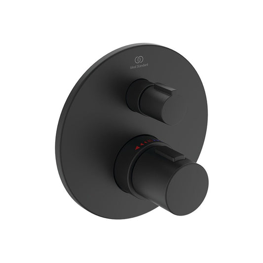 Ideal Standard Ceratherm T100 beépített termosztátos zuhany csaptelep színkészlet, 1 fogyasztó, silk black