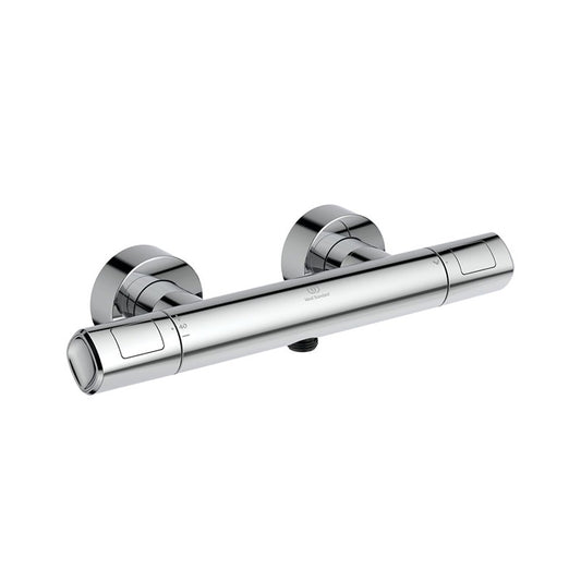 Ideal Standard Ceratherm T100 termosztátos zuhany csaptelep dekoratív polccal, króm
