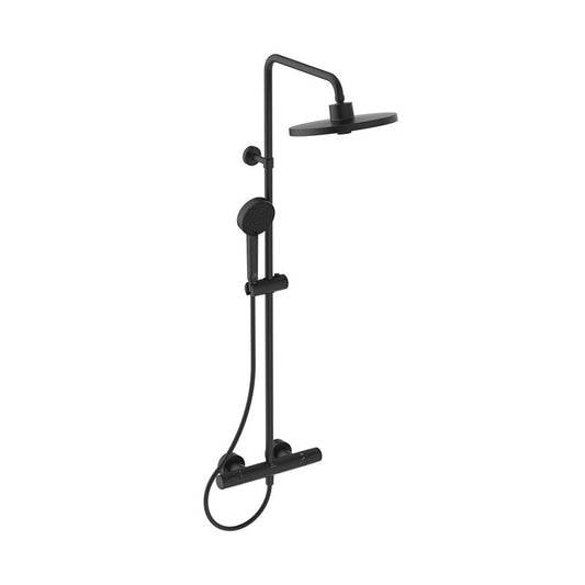 Ideal Standard Ceratherm T25+ falon kívüli, termosztátos zuhanyrendszer, silk black
