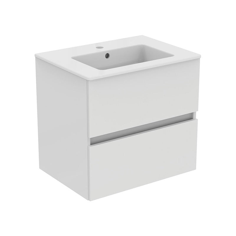 Ideal Standard Eurovit+ mosdó, 60cm, két fiókos alsó szekrénnyel, magasfényű fehér