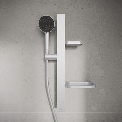 Ideal Standard Idealrain ALU+ zuhanyszett fali sínnel, silver