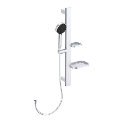 Ideal Standard Idealrain ALU+ zuhanyszett fali sínnel, silver
