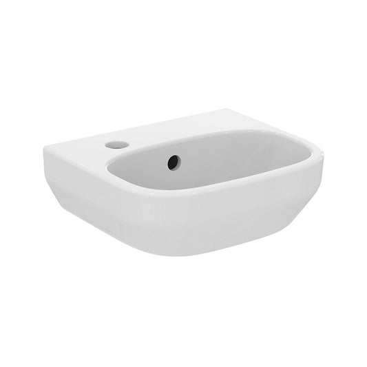Ideal Standard i.life A kézmosó, 350x300, bal oldali csaplyukkal, túlfolyóval, fehér