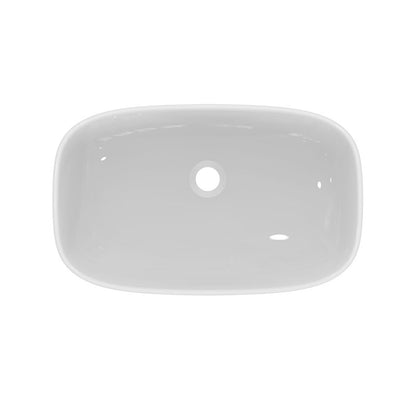 Ideal Standard i.life B mosdó, pultra ültethető, négyszögletes, 600x370, túlfolyó nélkül, fehér